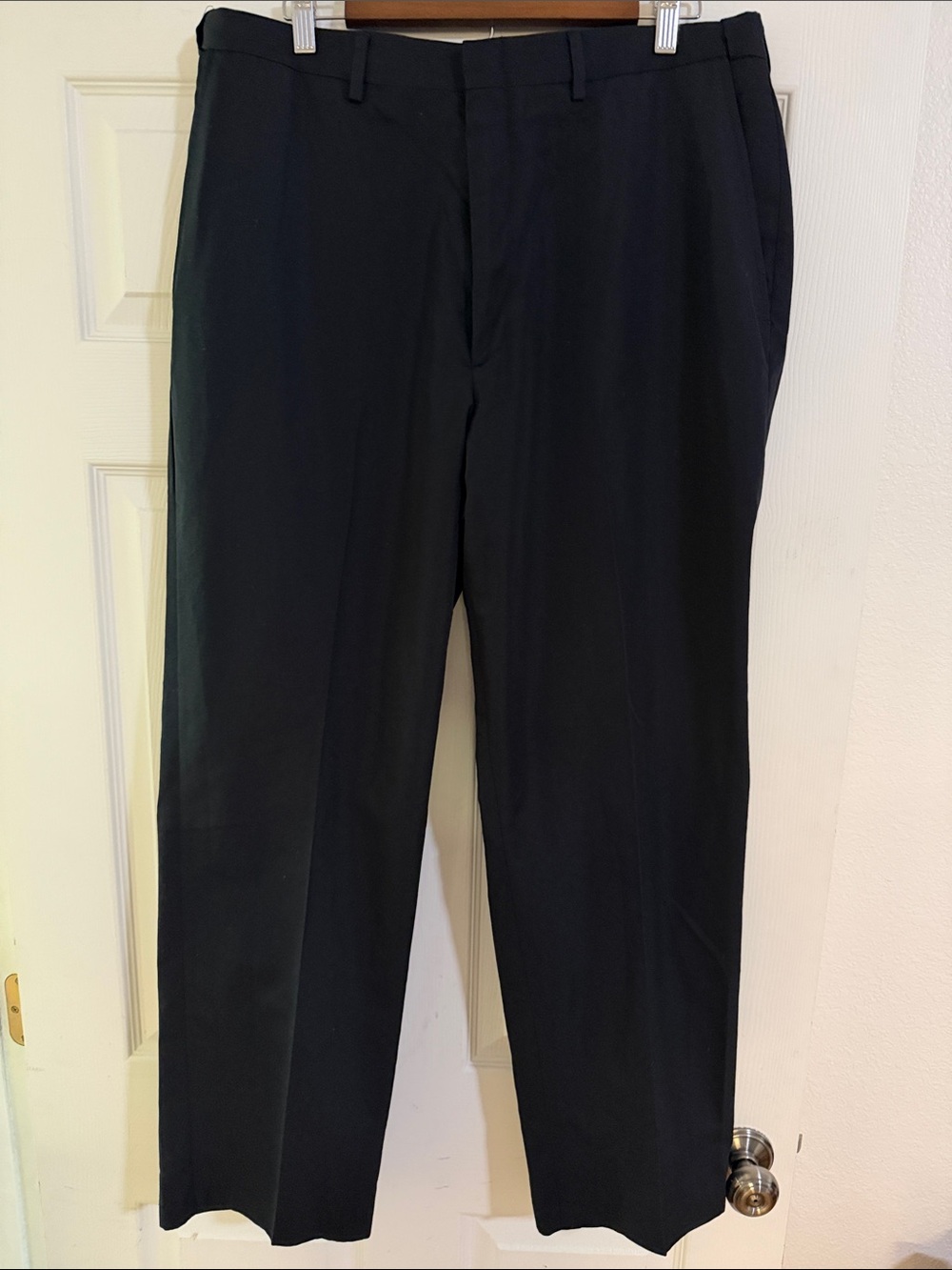 Haggar Black Men's Dress Pants - Straight Leg